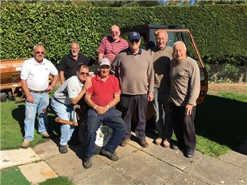 Some of the happy volunteers - Autumn work on the green